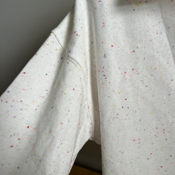 Colsie Women's Cream Lounge Long Sleeve Collared Sweatshirt - Size Small - NWT - Picture 4 of 8